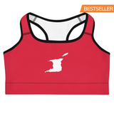 LOCAL - Soutien-gorge de sport pour femmes de Trinité-et-Tobago (rouge)