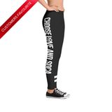 Choose LOVE and SOCA - Women's Leggings (Black) - Trini Jungle Juice Store