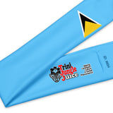 Drapeau de l'île - Bandeau Sainte-Lucie