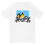 Heritage - St. Lucia Men's Premium Fitted T-Shirt - Trini Jungle Juice Store
