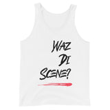 Caribbean Sayings - Waz Di Scene Unisex Tank Top