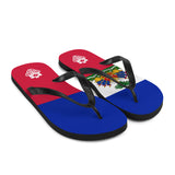 Island Flag - Haiti Flip Flops - Trini Jungle Juice Store