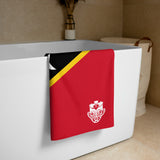 Beach Towel - St. Kitts and Nevis Flag - Trini Jungle Juice Store