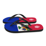 Island Flag - Haiti Flip Flops - Trini Jungle Juice Store
