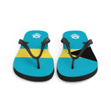 Island Flag - Bahamas Flip Flops - Trini Jungle Juice Store