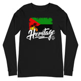 Heritage - Martinique Unisex Long Sleeve Tee (Black) - Trini Jungle Juice Store