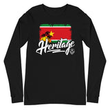 Heritage - Guadeloupe Unisex Long Sleeve Tee (Black) - Trini Jungle Juice Store