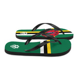 Island Flag - Dominica Flip Flops - Trini Jungle Juice Store