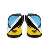 Island Flag - St. Lucia Flip Flops - Trini Jungle Juice Store