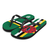 Island Flag - Dominica Flip Flops - Trini Jungle Juice Store
