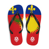 Island Flag - Guadeloupe Flip Flops - Trini Jungle Juice Store