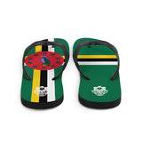 Island Flag - Dominica Flip Flops - Trini Jungle Juice Store
