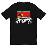 Heritage - Guadeloupe Men's Premium Fitted T-Shirt (Black) - Trini Jungle Juice Store
