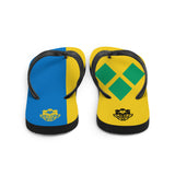 Island Flag - St. Vincent and The Grenadines Flip Flops - Trini Jungle Juice Store