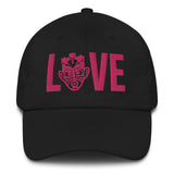 Choose LOVE and SOCA - LOVE Dad Hat (Pink 3D Puff) - Trini Jungle Juice Store