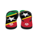Island Flag - St. Kitts and Nevis Flip Flops - Trini Jungle Juice Store