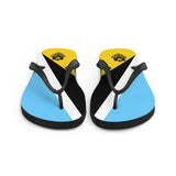 Island Flag - St. Lucia Flip Flops - Trini Jungle Juice Store