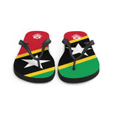 Island Flag - St. Kitts and Nevis Flip Flops - Trini Jungle Juice Store