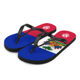 Island Flag - Haiti Flip Flops - Trini Jungle Juice Store