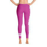Choose LOVE and SOCA - Women's Leggings (Pink) - Trini Jungle Juice Store