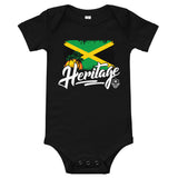 Heritage - Jamaica Baby One Piece (Black) - Trini Jungle Juice Store