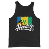 Heritage - St. Vincent and The Grenadines Unisex Tank Top (Black) - Trini Jungle Juice Store