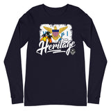 Heritage - Virgin Islands Unisex Long Sleeve Tee - Trini Jungle Juice Store