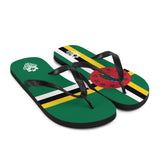 Island Flag - Dominica Flip Flops - Trini Jungle Juice Store