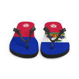 Island Flag - Haiti Flip Flops - Trini Jungle Juice Store
