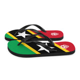 Island Flag - St. Kitts and Nevis Flip Flops - Trini Jungle Juice Store