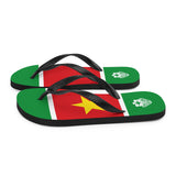 Island Flag - Guadeloupe (UPLG) Flip Flops - Trini Jungle Juice Store