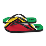 Island Flag - Guyana Flip Flops - Trini Jungle Juice Store