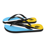 Island Flag - St. Lucia Flip Flops - Trini Jungle Juice Store