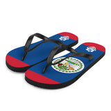 Island Flag - Belize Flip Flops - Trini Jungle Juice Store