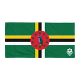 Beach Towel - Dominica Flag - Trini Jungle Juice Store
