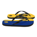Island Flag - Barbados Flip Flops - Trini Jungle Juice Store