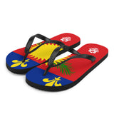 Island Flag - Guadeloupe Flip Flops - Trini Jungle Juice Store