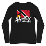 Heritage - Trinidad and Tobago Unisex Long Sleeve Tee (Black) - Trini Jungle Juice Store