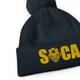 Choose LOVE and SOCA - Soca Pom Pom Beanie (Gold) - Trini Jungle Juice Store