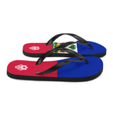 Island Flag - Haiti Flip Flops - Trini Jungle Juice Store