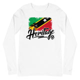 Heritage - St. Kitts & Nevis Unisex Long Sleeve Tee - Trini Jungle Juice Store