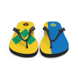 Island Flag - St. Vincent and The Grenadines Flip Flops - Trini Jungle Juice Store