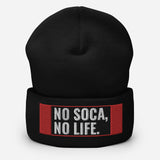 We Soca - No Soca, No Life Cuffed Beanie - Trini Jungle Juice Store