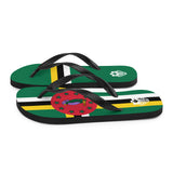 Island Flag - Dominica Flip Flops - Trini Jungle Juice Store
