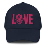 Choose LOVE and SOCA - LOVE Dad Hat (Pink 3D Puff) - Trini Jungle Juice Store