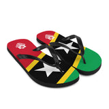 Island Flag - St. Kitts and Nevis Flip Flops - Trini Jungle Juice Store