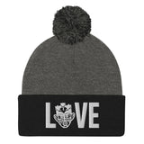Choose LOVE and SOCA - Love Pom-Pom Beanie - Trini Jungle Juice Store