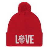 Choose LOVE and SOCA - Love Pom-Pom Beanie - Trini Jungle Juice Store