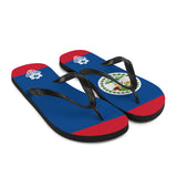 Island Flag - Belize Flip Flops - Trini Jungle Juice Store