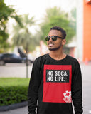We Soca - No Soca, No Life Unisex Long Sleeve Tee - Trini Jungle Juice Store